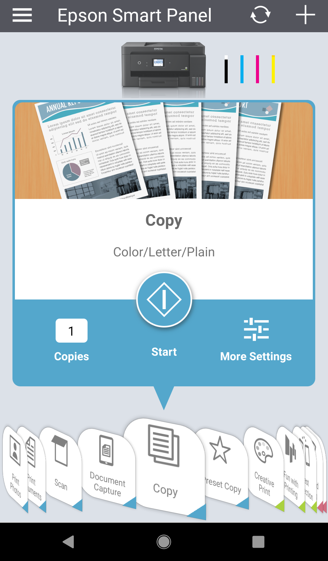 Epson Smart Panel app