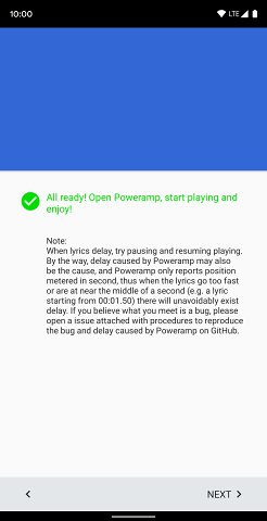 Poweramp歌词插件同步歌词