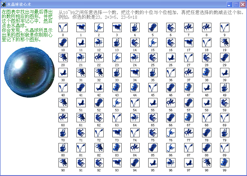 水晶球读心术