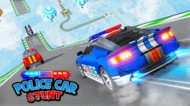 疯狂警车特技驾驶3D(PoliceMegaRampCargameRacingcarstunts3d)