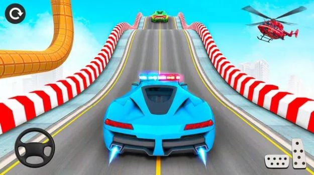 疯狂警车特技驾驶3D(PoliceMegaRampCargameRacingcarstunts3d)