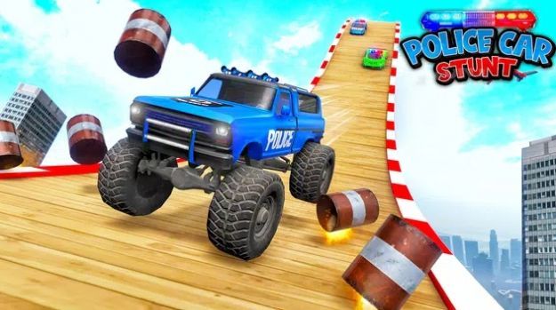 疯狂警车特技驾驶3D(PoliceMegaRampCargameRacingcarstunts3d)