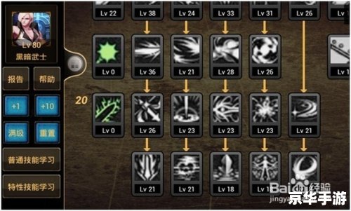 黑暗武士纯刷图加点策略 黑暗武士纯刷图加点策略