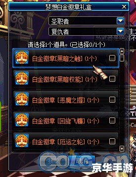 DNF徽章大全：提升战斗力的关键饰品