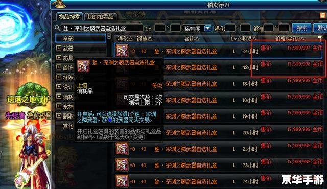 DNF装备价格分析:市场波动与玩家心态 DNF装备价格分析:市场波动与玩家心态