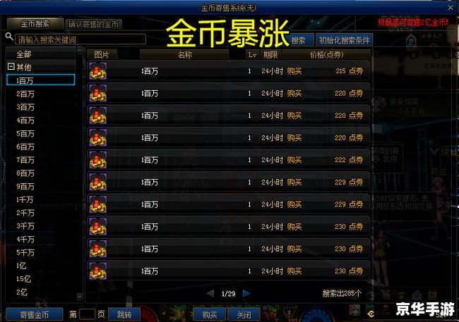 DNF装备价格分析:市场波动与玩家心态 DNF装备价格分析:市场波动与玩家心态