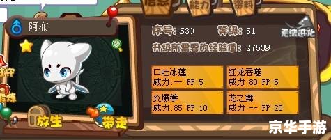 洛克王国阿布技能表 洛克王国阿布技能表