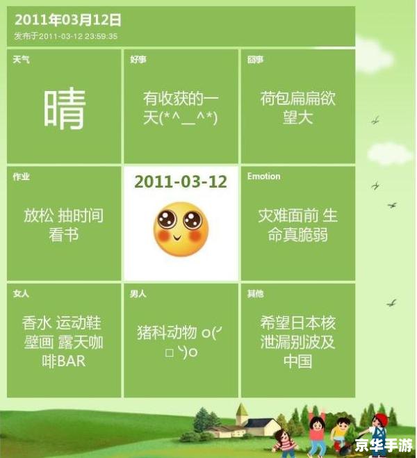 九宫格日记 标题: 九宫格日记 标题: