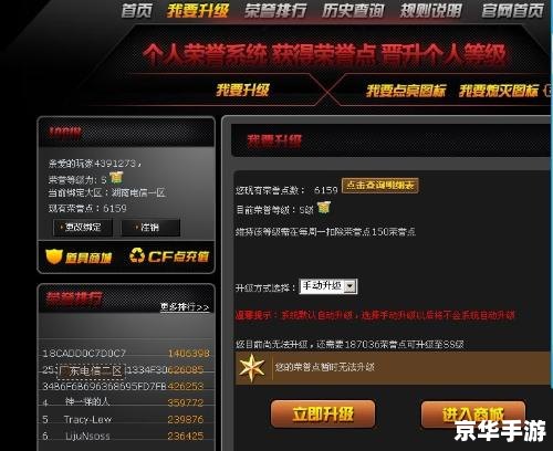 建议：《穿越火线荣誉点系统详解》