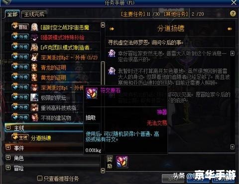 DNF装备词典:探索与战斗的终极武器! DNF装备词典:探索与战斗的终极武器!