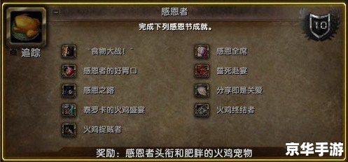 wow感恩节成就 魔兽世界感恩节成就攻略 wow感恩节成就 魔兽世界感恩节成就攻略