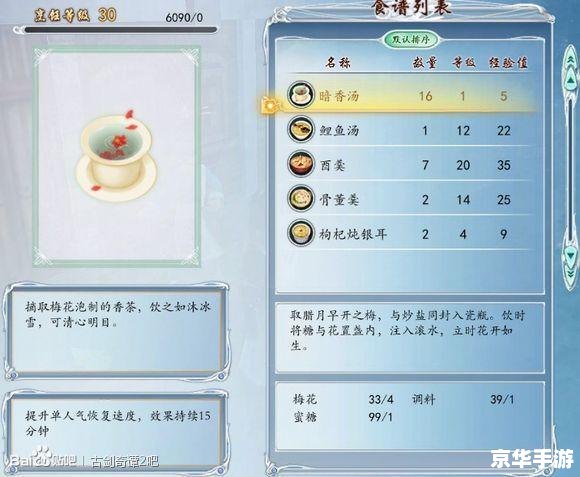 古剑奇谭2 食谱 【古剑奇谭2】食谱系统:烹饪美食,提升战力 古剑奇谭2 食谱 【古剑奇谭2】食谱系统:烹饪美食,提升战力