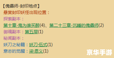 阴阳师傀儡师哪里多 阴阳师傀儡师刷新地点一览