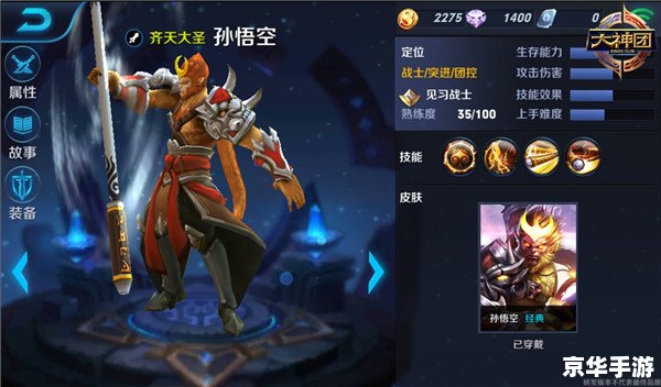 **孙悟空新装亮相:王者荣耀孙行者皮肤详解** **孙悟空新装亮相:王者荣耀孙行者皮肤详解**