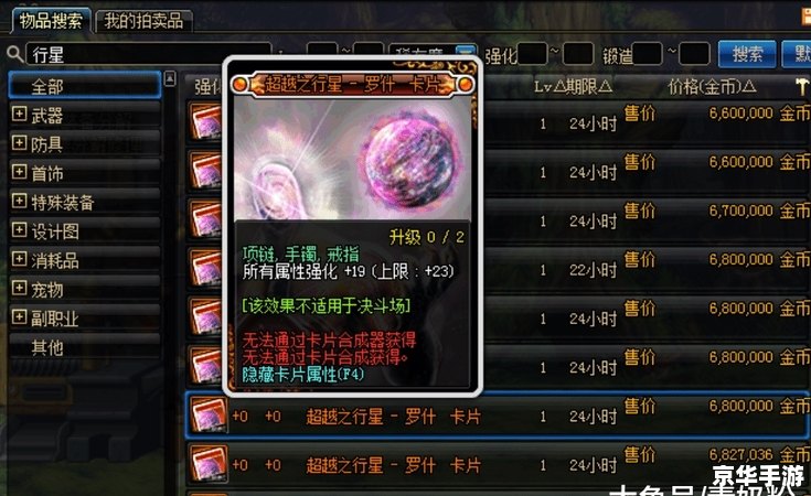 DNF卡拍卖行装备：游戏中的经济体系与策略