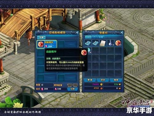 神雕侠侣宠物系统深度解析 神雕侠侣宠物系统深度解析