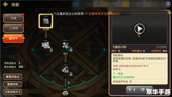 龙之谷重炮手刷图加点攻略 龙之谷重炮手刷图加点攻略