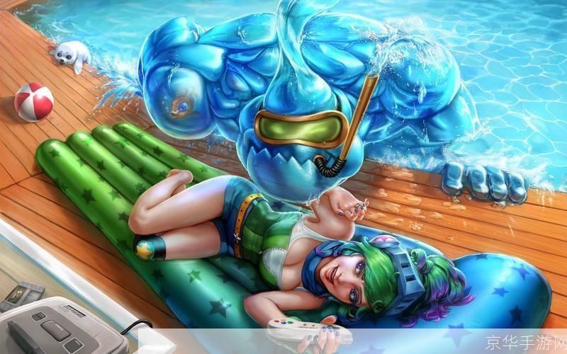 lol泳池派对原画:LOL泳池派对原画揭秘:欢乐水战,英雄齐聚