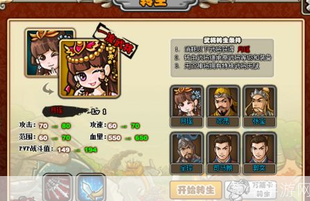 塔防三国志:武将转生系统详解