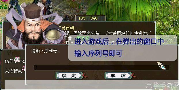 大话2无忧序列号:游戏世界的独特通行证