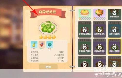 摩尔庄园:奇异毛毛豆制作全攻略