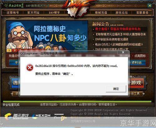 DNF内存不能为Read问题解析与解决方案