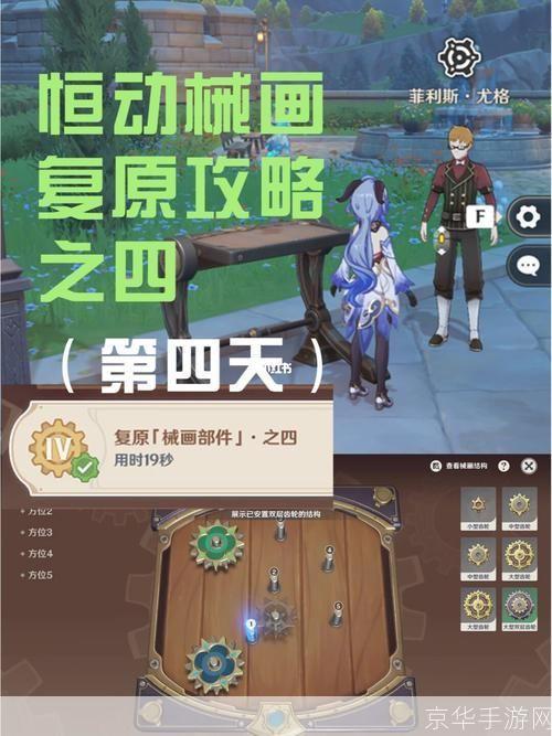 原神恒动械画第四天全攻略巧妙组合,解锁无限可能!