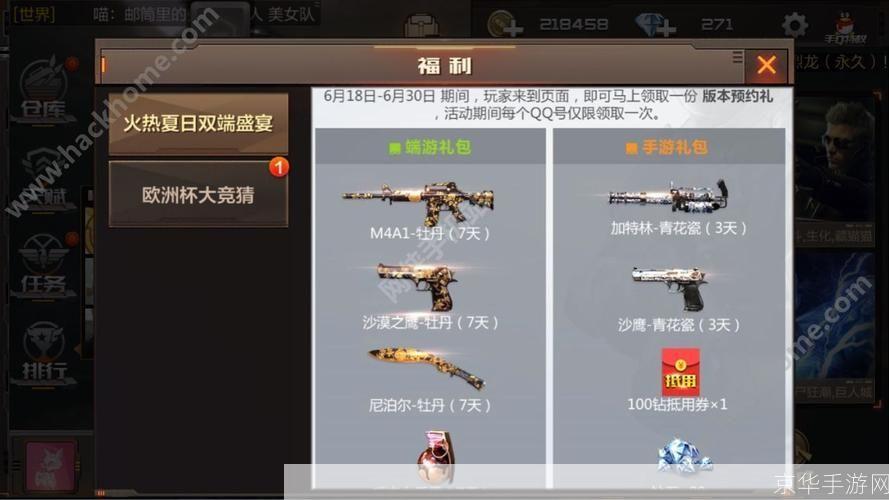 穿越火线活动礼包盛宴,揭秘战场背后的故事