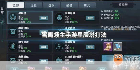 游戏指南如何进入领主之塔?全面解析与攻略分享