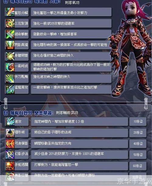 热血江湖刺客技能全解析