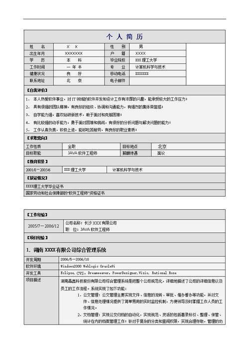 简历模板怎么用doc: 如何正确使用简历模板