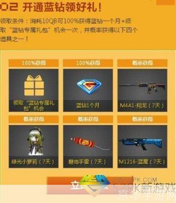 穿越火线蓝钻礼包领取:穿越火线蓝钻礼包全解析:领取、奖励与玩家心得