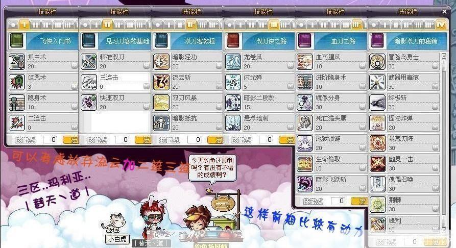 冒险岛双刀加点:冒险岛双刀加点攻略:技能搭配与输出提升解析