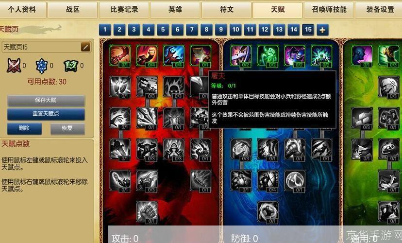 英雄联盟S4天赋深度解析:掌握核心,助你称霸战场