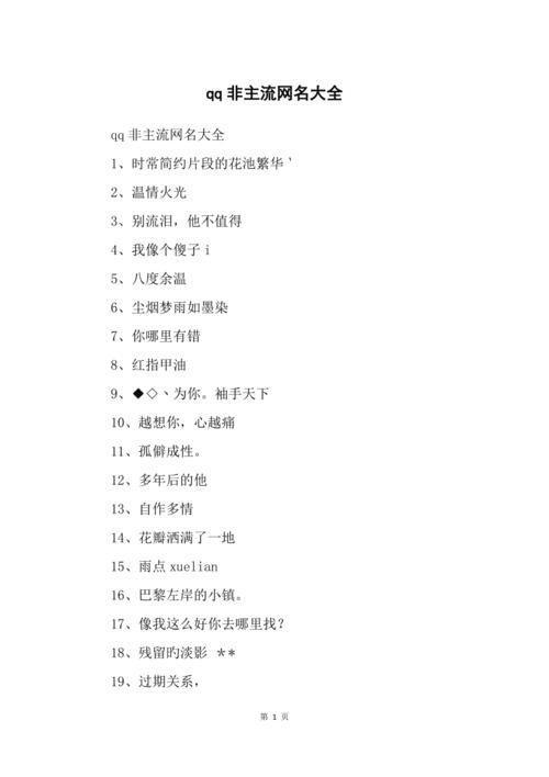 非主流网名转换器:打造独一无二的网络身份