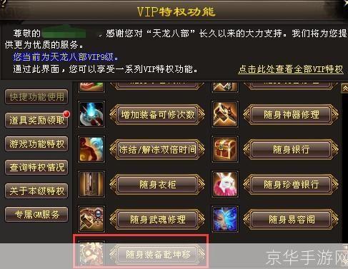 天龙八部VIP指南:尊享特权,畅游江湖