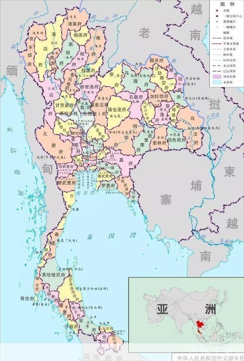 泰国地图高清中文版——探索东南亚的神秘国度