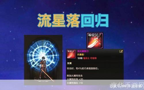 DNF流光星陨刀:璀璨星空下的战神之刃