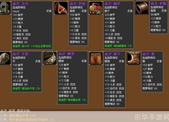 魔兽世界盗贼装备全解析