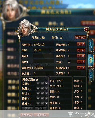 御龙在天加点模拟器:御龙在天加点模拟器:打造个性化角色,征战沙场