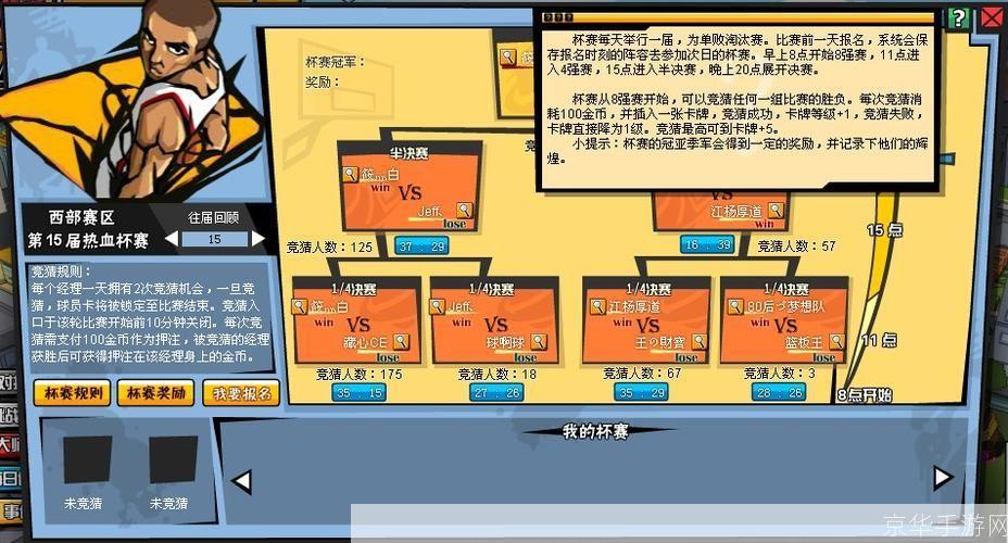热血篮球游戏操作指南