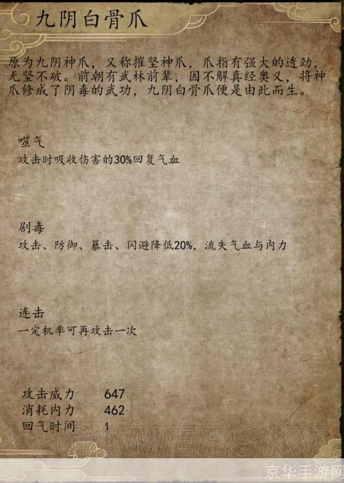 侠客风云传 内功深探:武学之秘与修行之道
