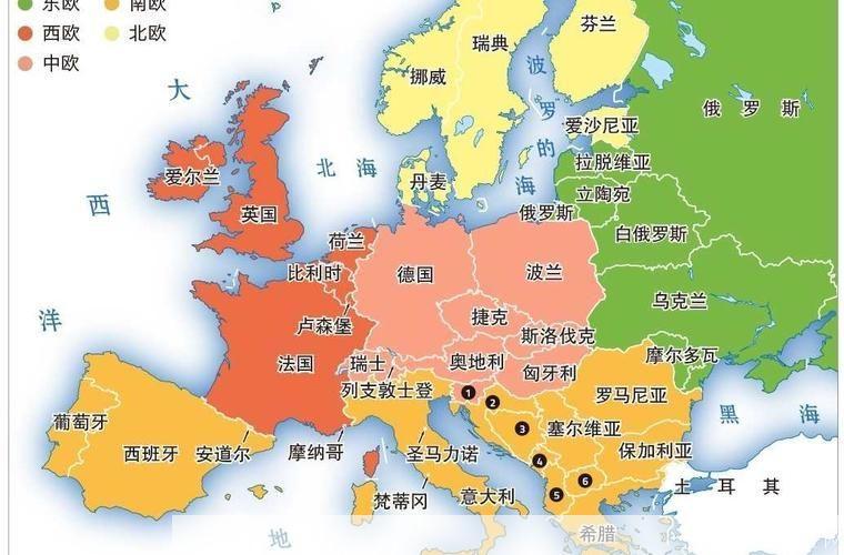 欧洲地图高清中文版: 欧洲地图高清中文版:探索欧洲大陆的地理奇观