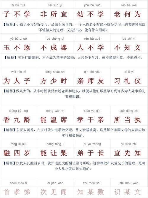 三字经的使用方法与意义
