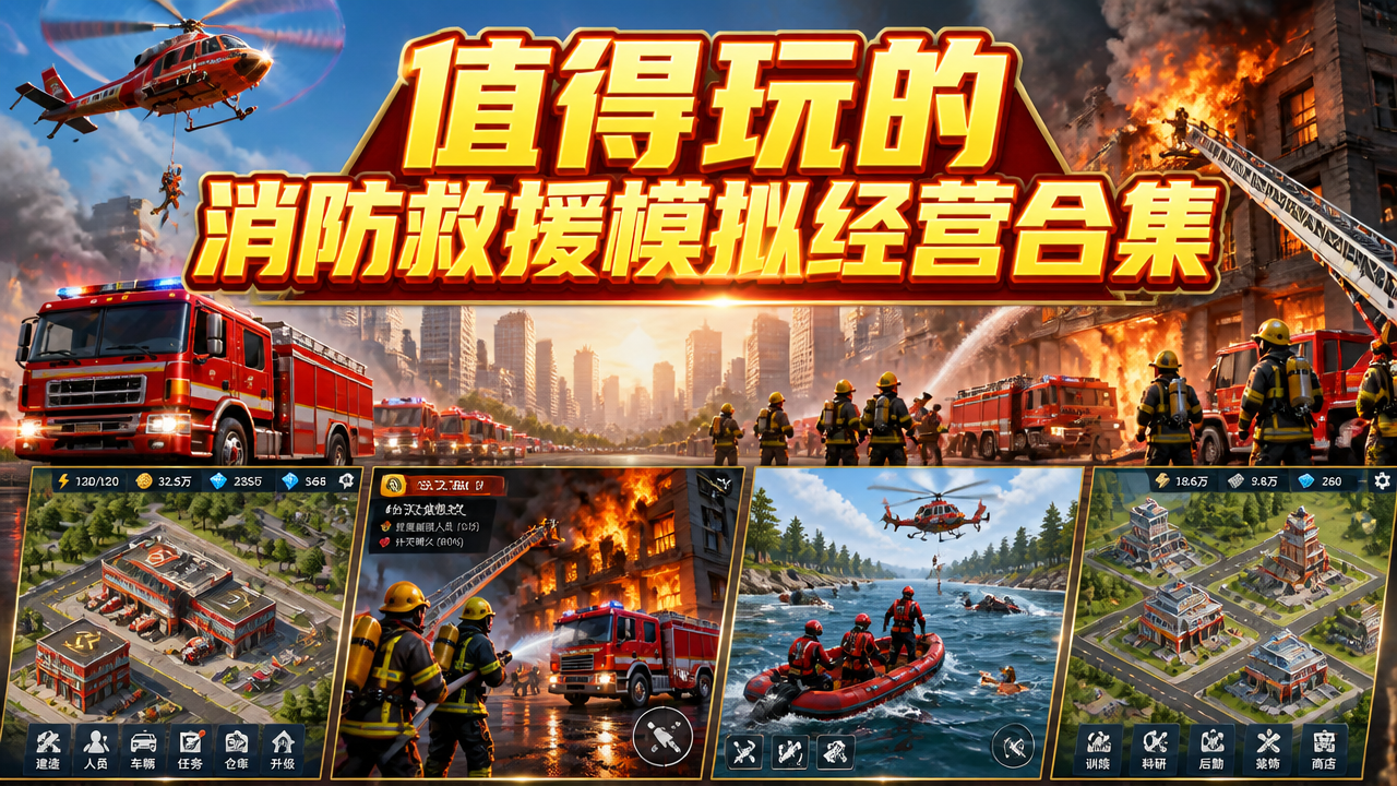 值得玩的消防救援模拟经营合集
