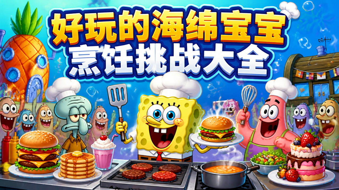 好玩的海绵宝宝烹饪挑战大全