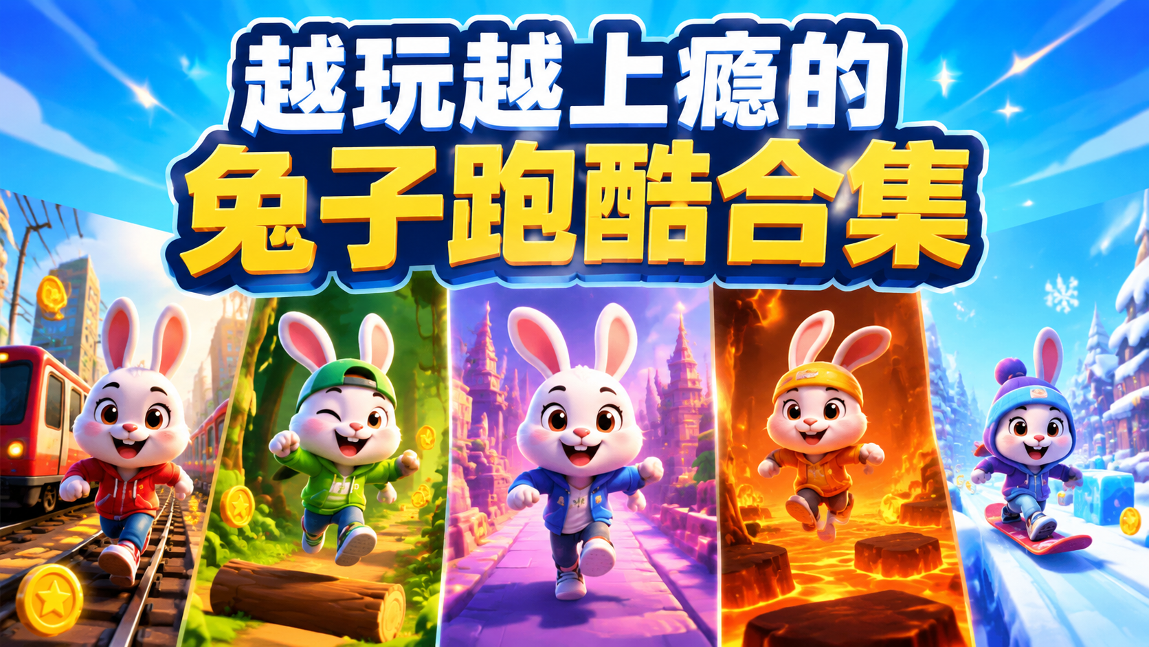 越玩越上瘾的兔子跑酷合集