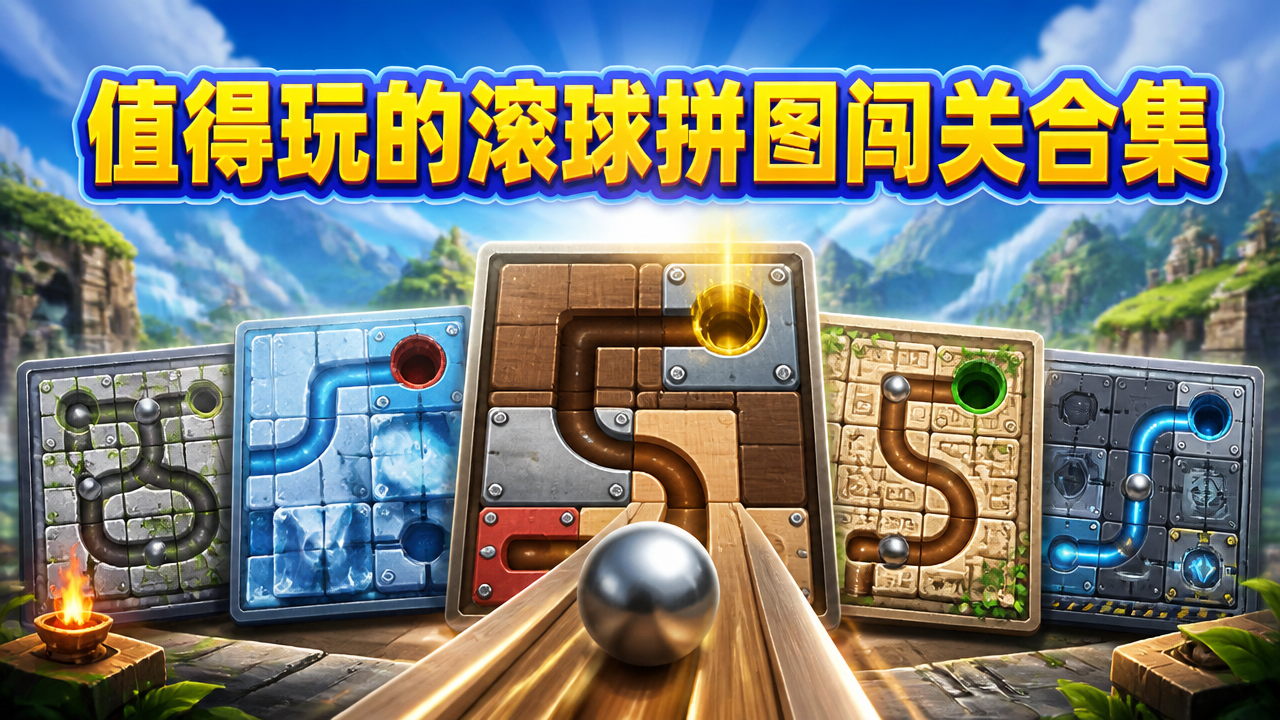 值得玩的滚球拼图闯关合集