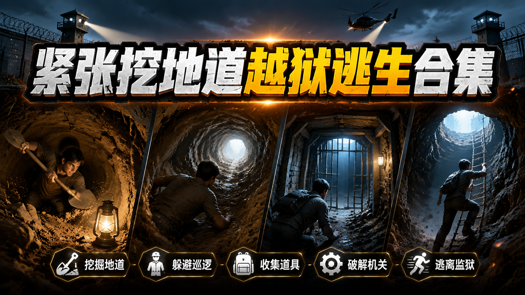 紧张挖地道越狱逃生合集