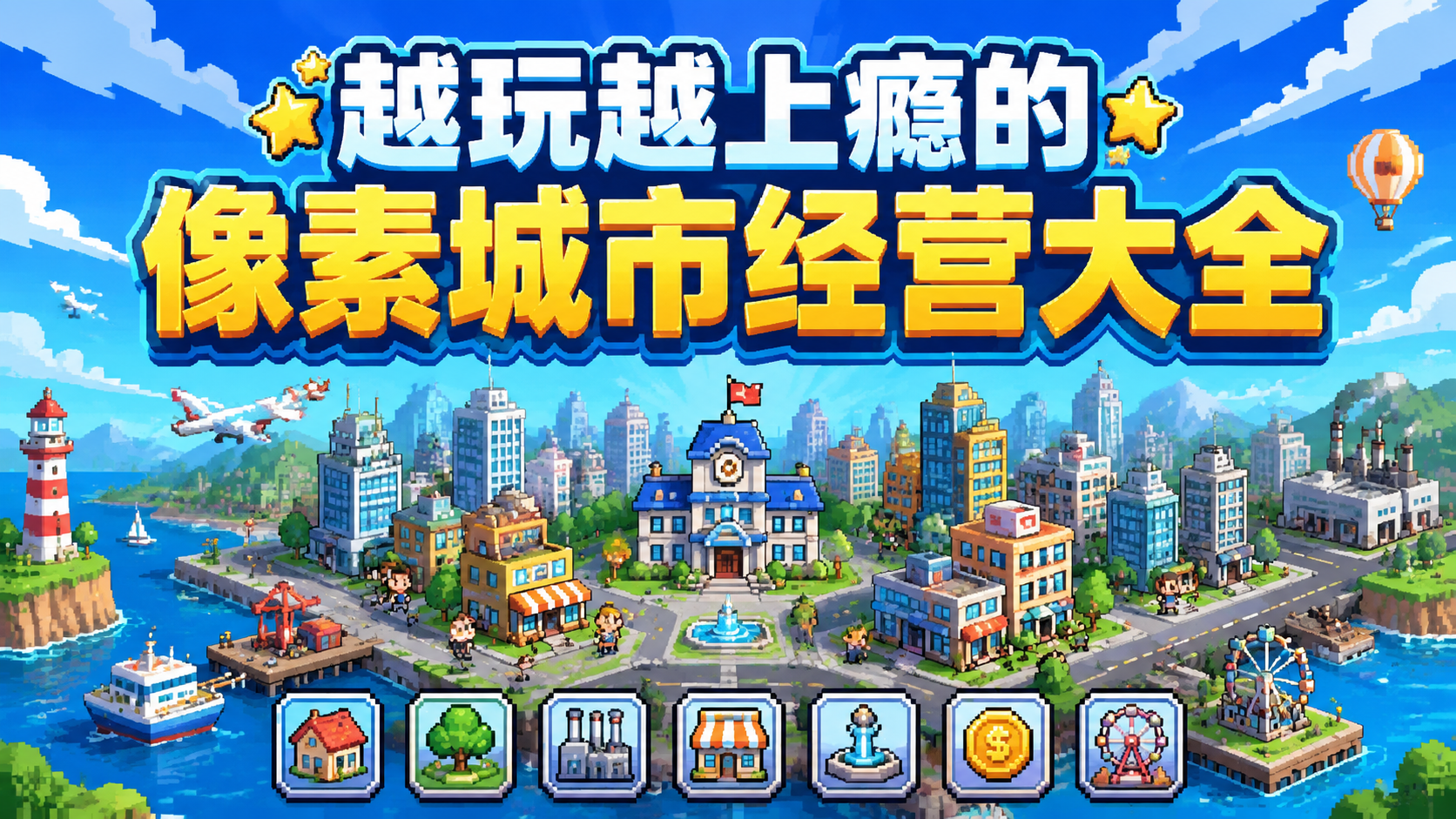 越玩越上瘾的像素城市经营大全